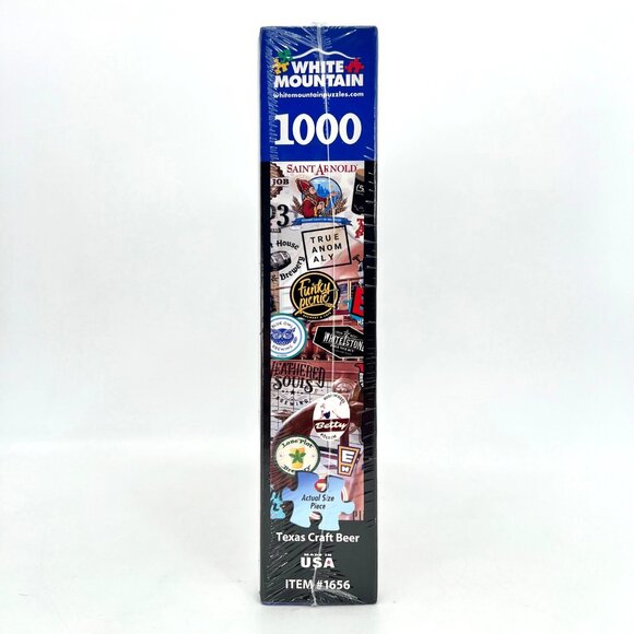 Texas Craft Beer Cerveza 1000 Pc White Mountain Jigsaw Puzzle 24" X 30" Ages 12+ - Picture 8 of 13